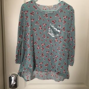 Cute wallflower floral baby soft top